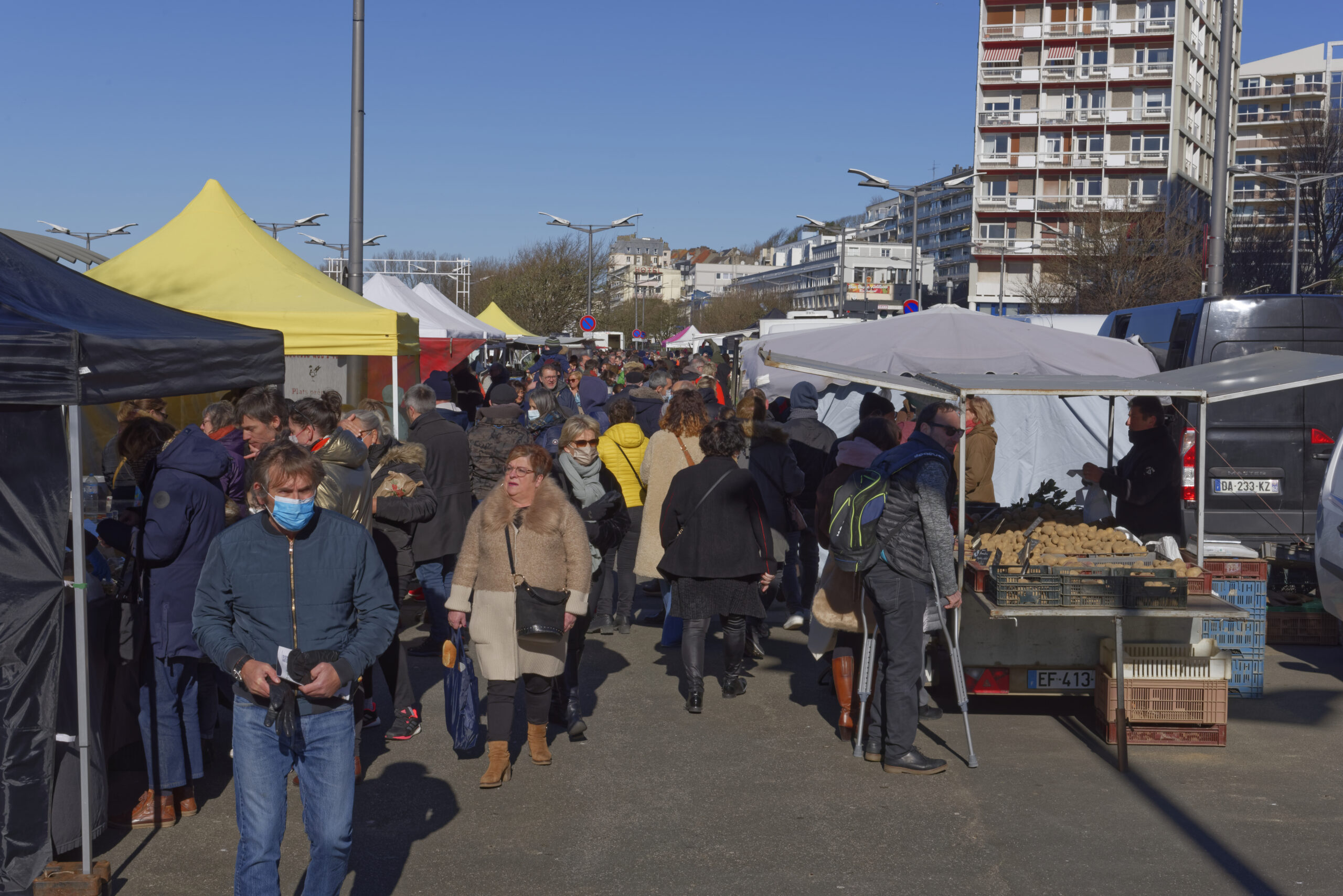 Boulogne :Le marché du dimanche matin